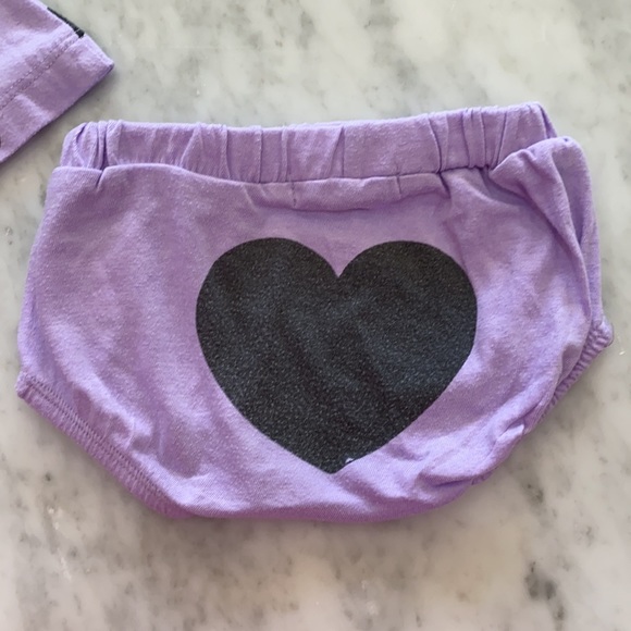 Little Mish Purple Heart Top Dress with Hearts - Picture 6 of 7